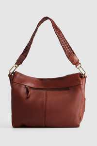 Bree Leather Braid Shoulder Bag