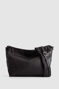 Bree Leather Braid Shoulder Bag