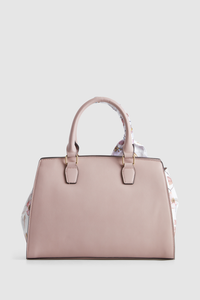 Floral Scarf Shopper Tote