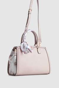 Floral Scarf Shopper Tote