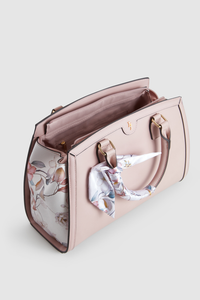 Floral Scarf Shopper Tote