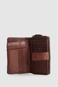 Leather Medium Tab Wallet