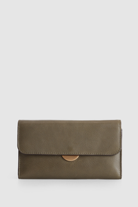 Millie Leather Slim Clutch