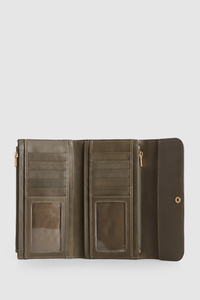 Millie Leather Slim Clutch