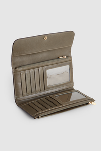 Millie Leather Slim Clutch