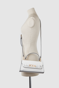 Belt Logo Top Handle Bag
