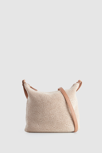 Rayon Crochet Crossbody Bag