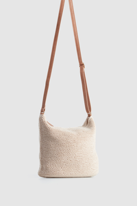 Rayon Crochet Crossbody Bag