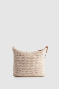 Rayon Crochet Crossbody Bag