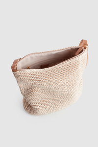 Rayon Crochet Crossbody Bag