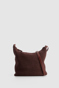 Rayon Crochet Crossbody Bag