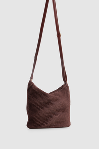 Rayon Crochet Crossbody Bag