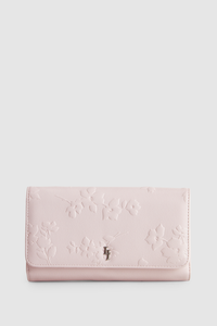Posy Embossed Large Clutch