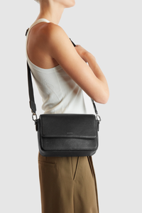 Grace Leather Flap Crossbody Bag