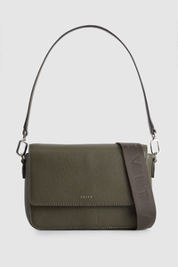 Grace Leather Flap Crossbody Bag