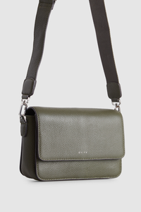 Grace Leather Flap Crossbody Bag