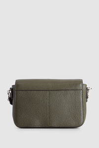 Grace Leather Flap Crossbody Bag