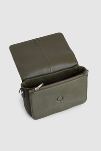 Grace Leather Flap Crossbody Bag