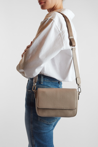 Grace Leather Flap Crossbody Bag