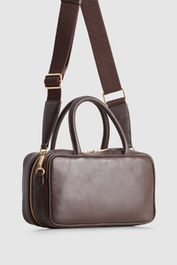 Charli Leather Bowling Bag