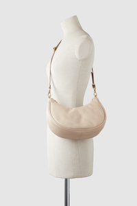 Margo Leather Crescent Hobo Bag