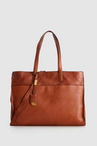 Margo Leather Laptop Tote Bag