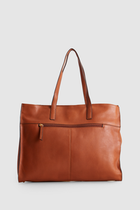 Margo Leather Laptop Tote Bag