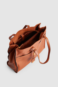 Margo Leather Laptop Tote Bag