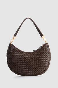 Margo Leather Crescent Hobo Bag