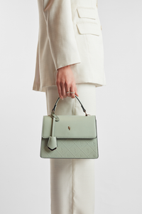 Embossed Top Handle Bag