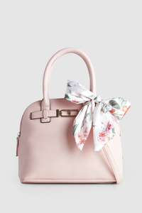 Floral Scarf Dome Bag