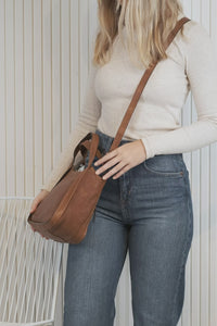 Maya Leather Mini Tote Bag