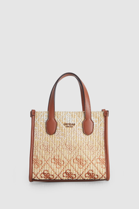 Silvana Straw Mini Tote Bag