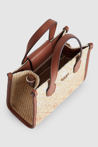 Silvana Straw Mini Tote Bag