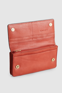 Maya Leather Large Clutch